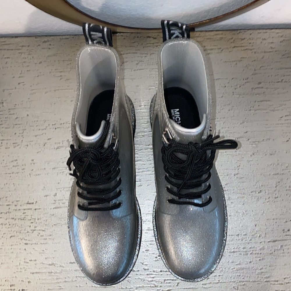 MICHAEL Michael KORS Tavie Logo Tape and Glitter Rain … - Picture 7 of 11
